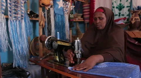 Learning to Sew Vídeo Stock 63476189