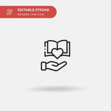 Learning Simple vector icon. Illustration symbol design template for web mobi Stock Illustration