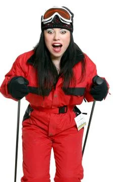 Learning to Ski Stock Photos