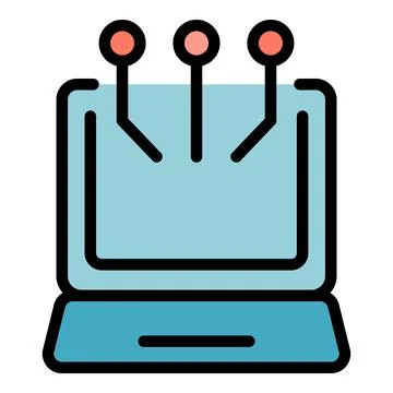 Learning software icon vector flat Stock Illustration