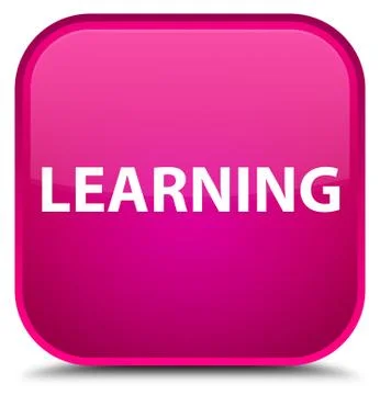 Learning special pink square button イラスト素材