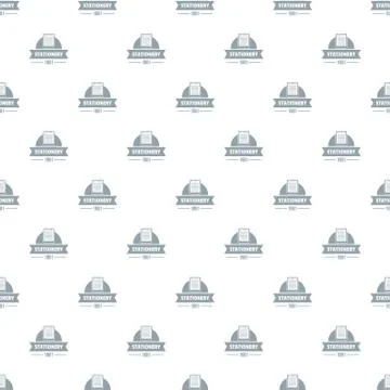 Learning stationery pattern vector seamless Illustrazione stock