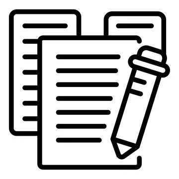 Learning study icon outline vector. Case research Stockillustratie