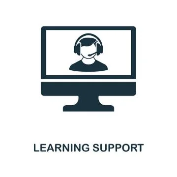 Learning Support creative icon. Simple element illustration. Learning Support Stock Illustration