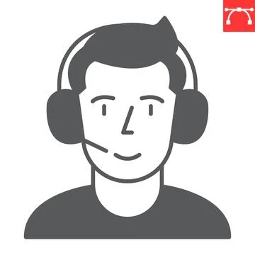 Learning support glyph icon Illustrazione stock