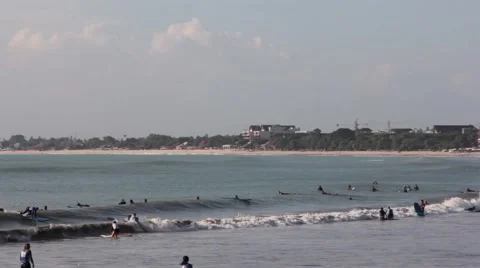 Learning to Surf in the Ocean Stock Footage 67533261