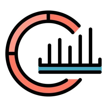 Learning system circle icon vector flat Illustrazione stock
