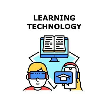 Learning technology icon vector illustration Stock Illustration