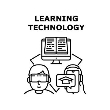Learning technology icon vector illustration Stock Illustration