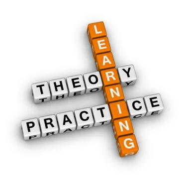 Learning - theory and practice Illustrazione stock