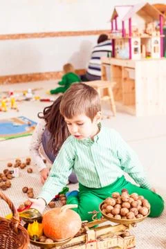 Learning through play Stock Photos