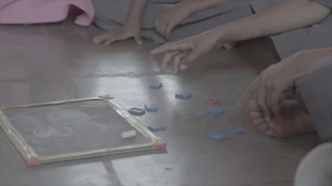 Learning Through Play in school Stock Footage 302800072