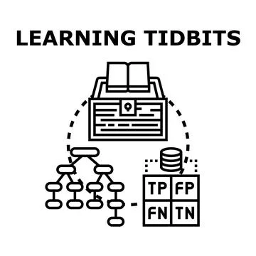 Learning tidbits for data analysis and machine learning Stock Illustration