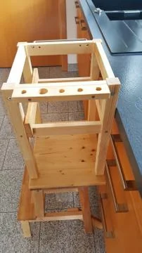 Learning tower for small children to build yourself Stock Photos