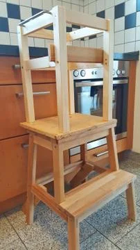 Learning tower for small children to build yourself Stock Photos