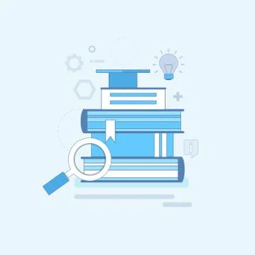 Learning Training Courses Education Web Thin Line イラスト素材