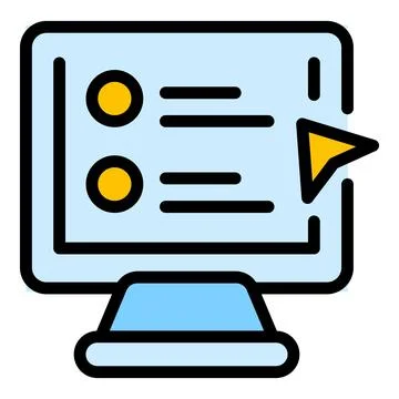 Learning tutorials icon vector flat Illustrazione stock