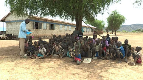 Learning Under A Tree Stock Footage 24152067