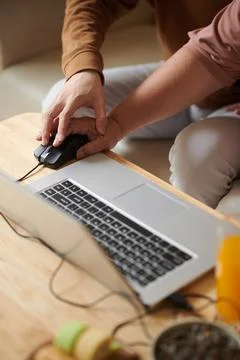 Learning Using Computer Mouse Stock Photos