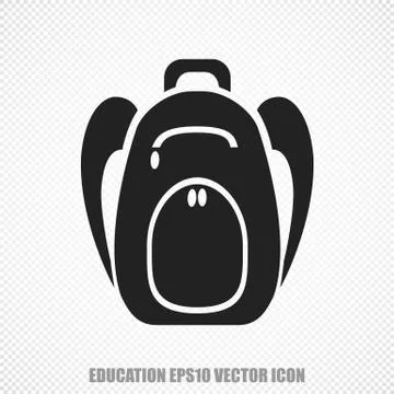 Learning vector Backpack icon. Modern flat design Stock Illustration