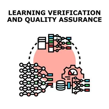 Learning verification quality assurance algorithm process Stockillustratie
