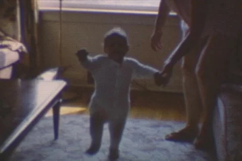 LEARNING TO WALK Stock Footage 113901