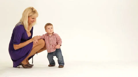 Learning to walk Stock Footage 32791149