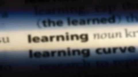 Learning word in a dictionary. Stock Footage 99562126