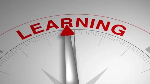 Learning Word or Text Gauge Arrow Compass Animation Concept Stock Footage 301480343