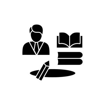 Learning zone line icon Illustrazione stock