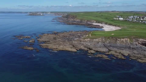 Leas Foot Sands Beach Devon Stock Footage 155340942