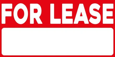 For lease advertisement sign Stock Illustration