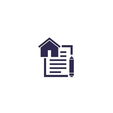 Lease contract icon Stock Illustration