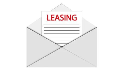 Lease envelope Stock Illustration
