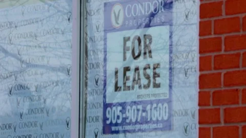 For Lease Sign on building Stock-Footage 71770610