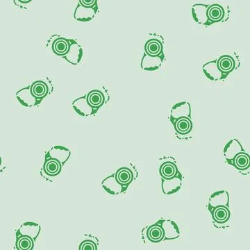 Leash dog glyph seamless pattern Illustrazione stock
