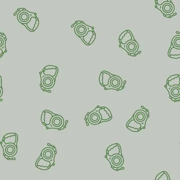 Leash dog line seamless pattern Illustrazione stock