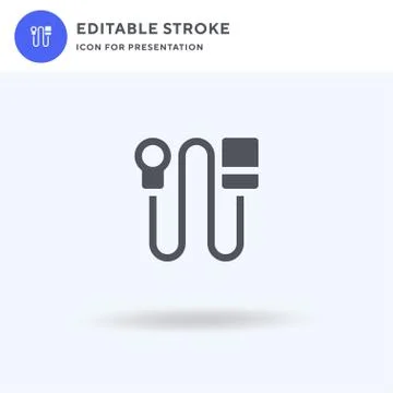 Leash icon vector, filled flat sign, solid pictogram isolated on white, logo  イラスト素材