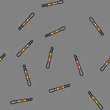 Leash snowboard vector seamless pattern Illustrazione stock