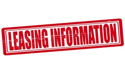 Leasing information Stock Illustration