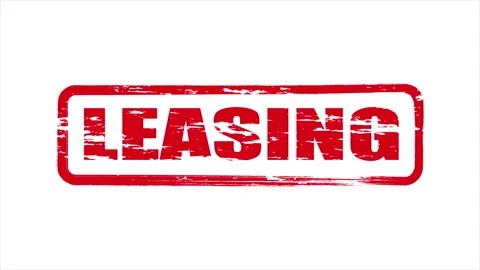 Leasing red square stamp Stock Footage 252310768