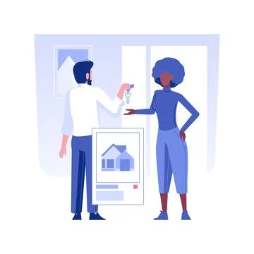 Leasing service isolated concept vector illustration. Ilustración de archivo