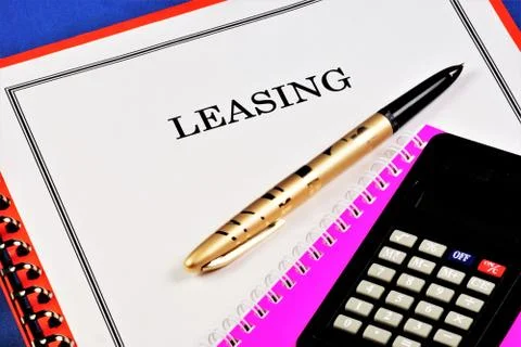 Leasing is a type of financial services, a form of lending for the acquisitio Stock Photos