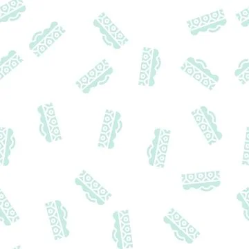 Leather allergen glyph vector seamless pattern black 库存插图