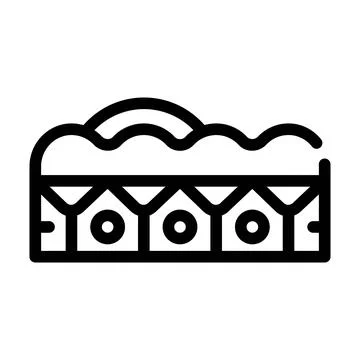 Leather allergen line icon vector illustration black Illustrazione stock