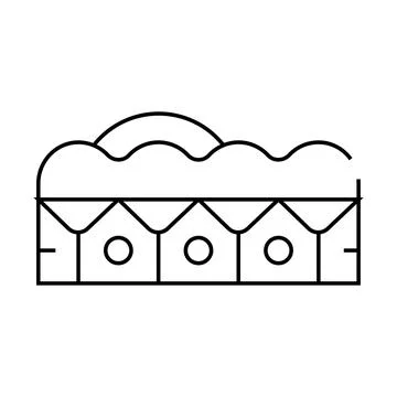 Leather allergen line icon vector illustration black Stock Illustration