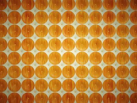 Leather and wood: pattern with round shapes Stock Illustration