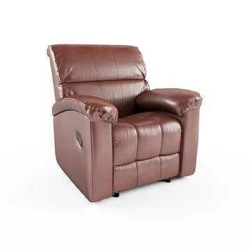 Leather armchair with high detail 3D Model
