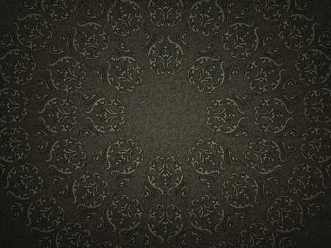 Leather background with embossment or stamping victorian pattern Illustrazione stock