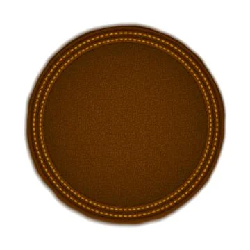 Leather Badge Stock Illustration
